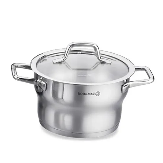 Batterie de Cuisine KORKMAZ Estima A1957 8 Pièces Inox