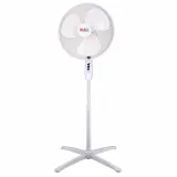 Ventilateur Sur Pied + Télécommande Blanc