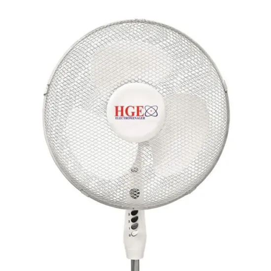 Ventilateur Sur Pied + Télécommande Blanc