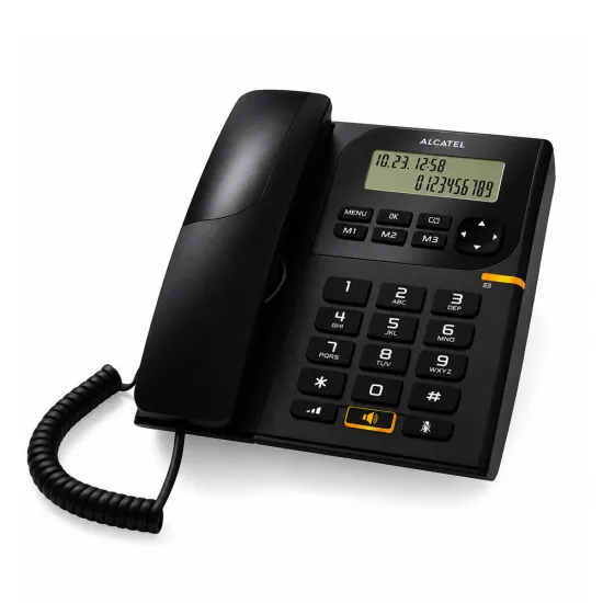 Téléphone Fixe ALCATEL Filaire avec afficheur T58 Noir