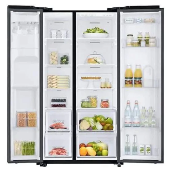 Réfrigérateur SAMSUNG Side By Side 617 Litres Gris Charbon