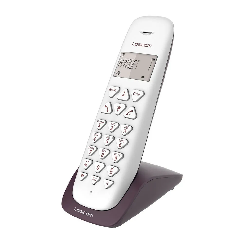 Téléphone Fixe Sans Fil LOGICOM Vega 150 Aubergine