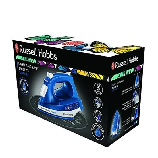Fer à repasser vapeur RUSSEL HOBBS 2400 watts 0.24 litres 26483-56 Brights Sapphire