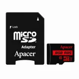 Carte mémoire APACER micro SD+adaptateur 8Go Class10