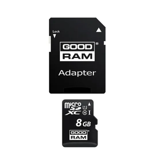 Carte mémoire GOODRAM micro SD +adaptateur 8Go