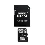 Carte mémoire GOODRAM micro SD +adaptateur 8Go