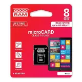 Carte mémoire GOODRAM micro SD +adaptateur 8Go
