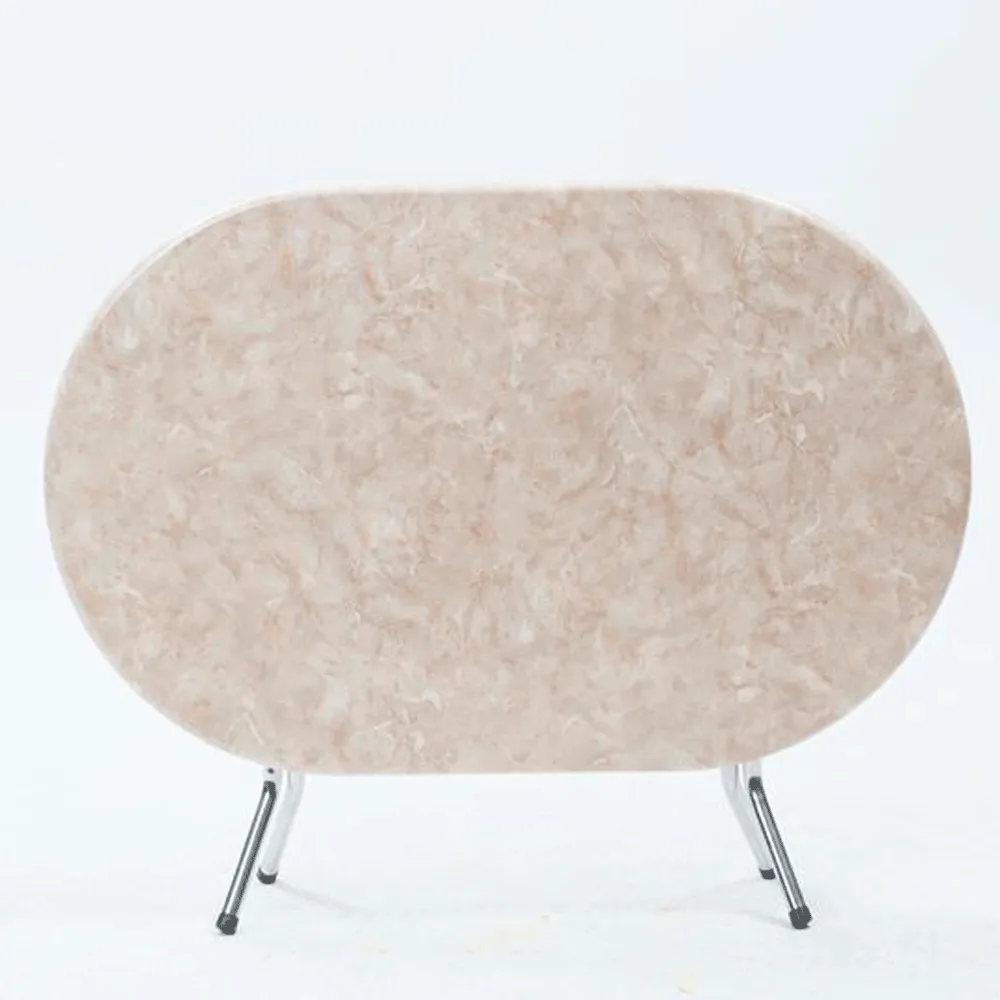 Table Rabattable Chromé Ovale