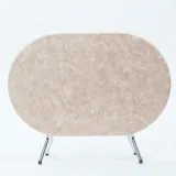 Table Rabattable Chromé Ovale