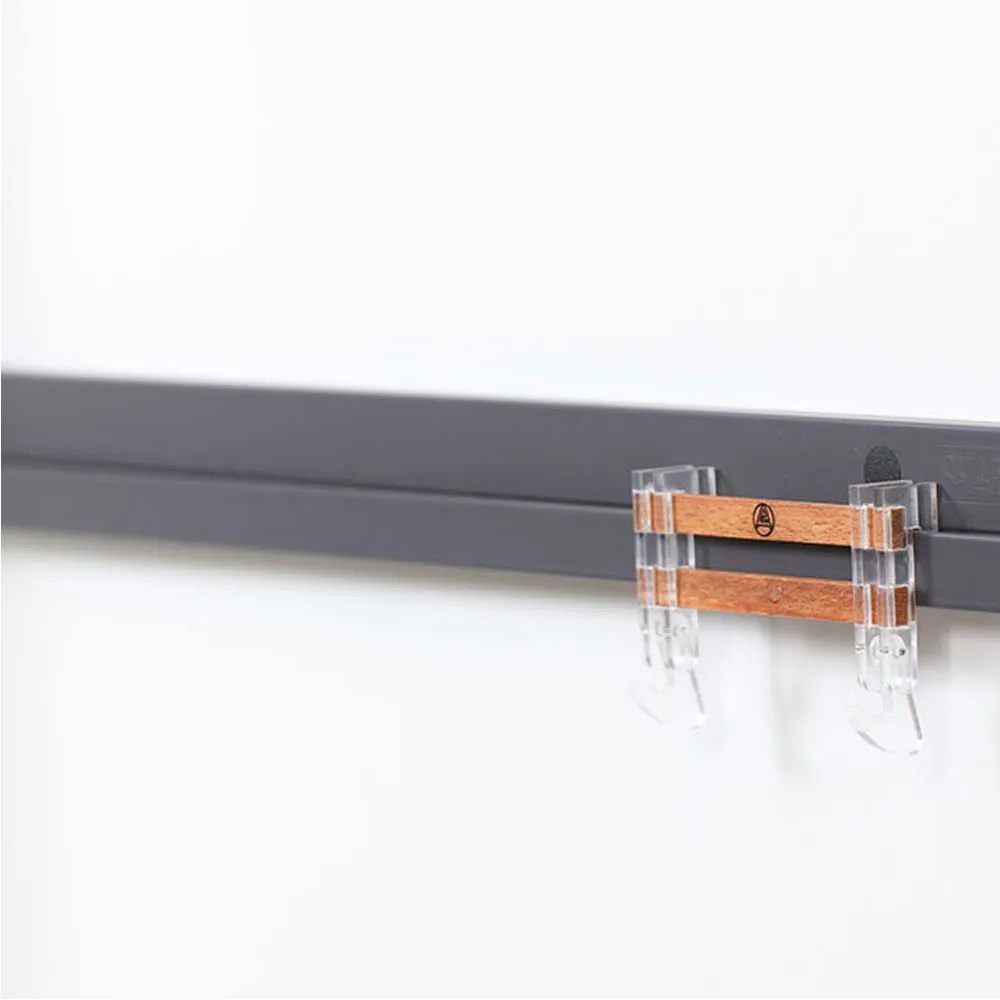 Tube accrochage aluminium 60 cm gris QUARTELLO