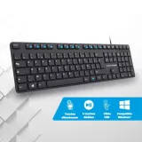 Clavier ADVANCE USB Silencieux Noir