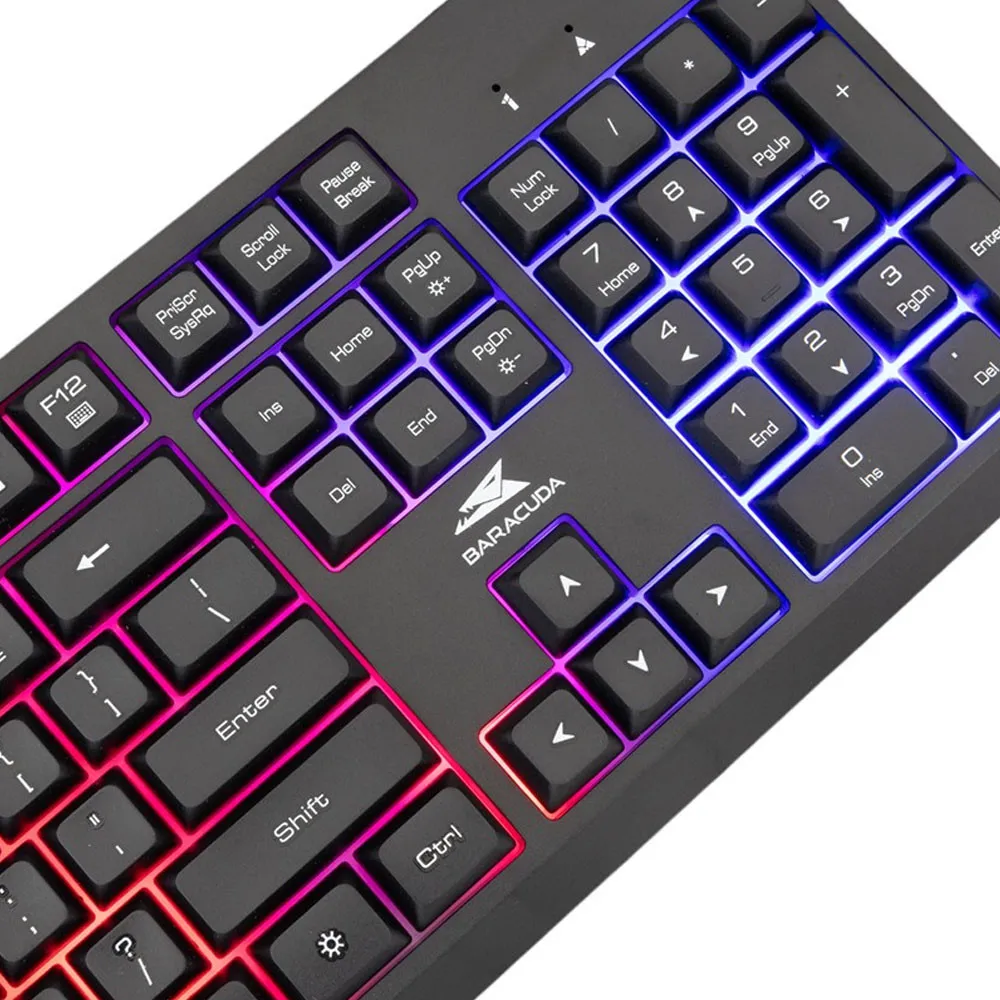 Clavier Gamer Filaire BARACUDA Noir